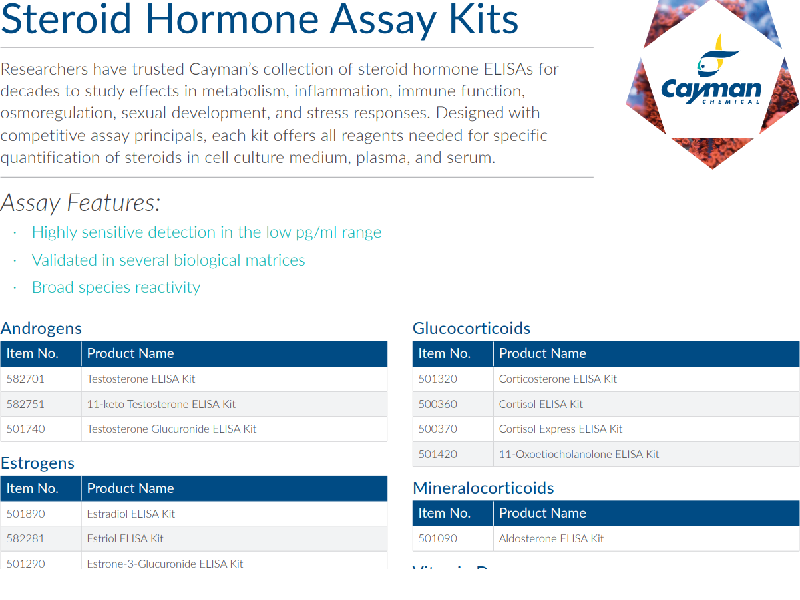 Download:Steroid hormone assay kits flyer