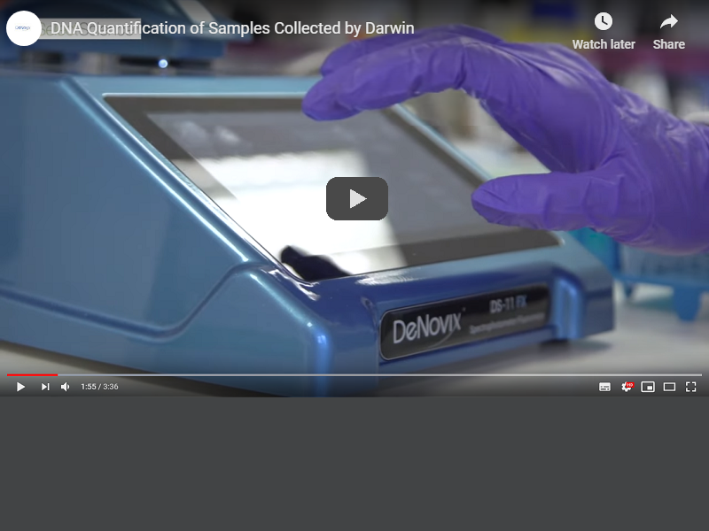 Video: DNA quantification of samples collected by Darwin